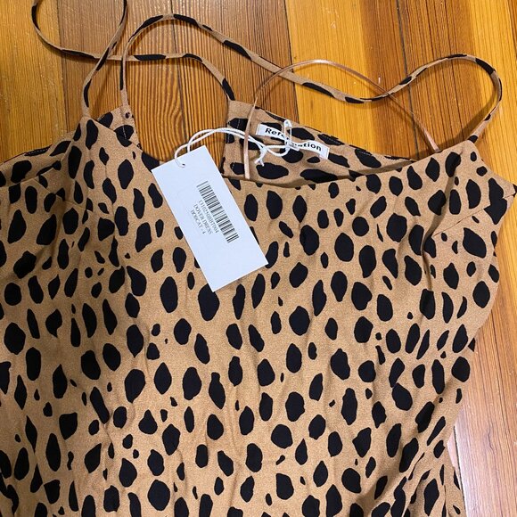 Reformation Dover Dress Bobcat - Size 4 - Picture 3 of 8